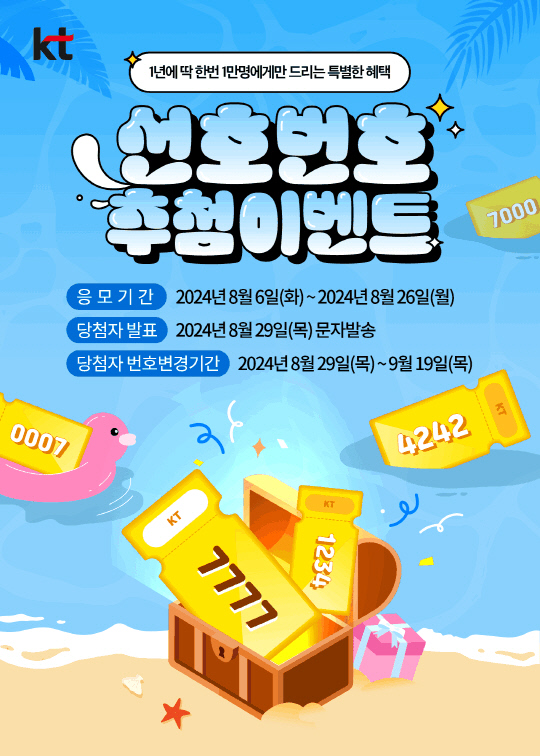 선호번호 추첨행사. KT 제공